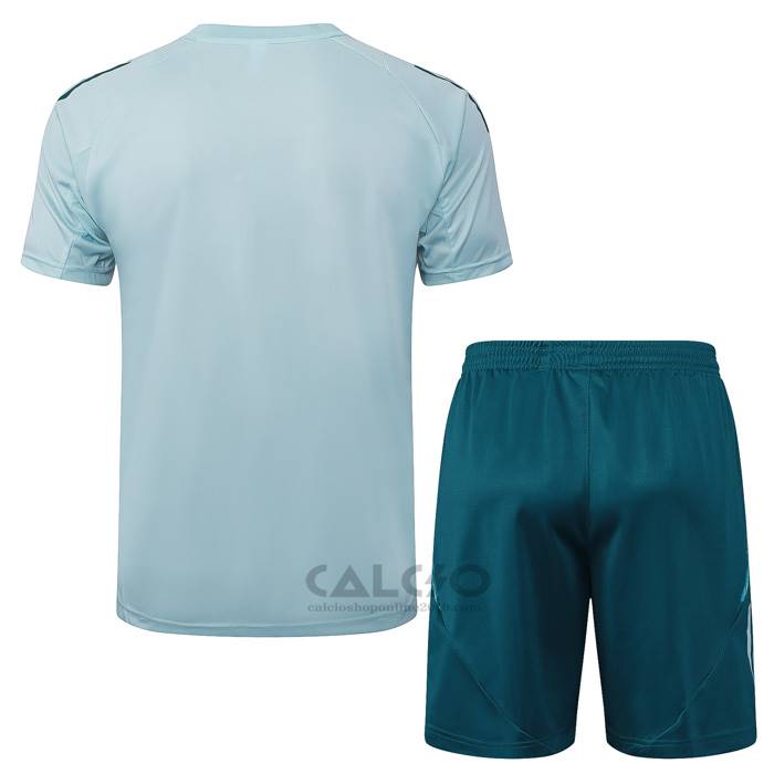 Tuta da Track Cruzeiro Manica Corta 2024-2025 Verde Pantaloncini